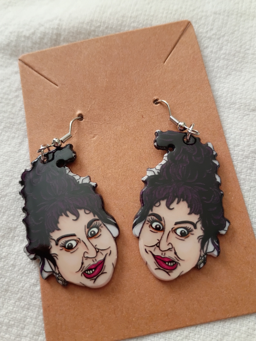 Hocus Pocus Mary Sanderson Acrylic Halloween Spooky Dangle Earrings